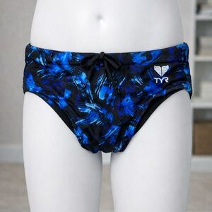 TYR boys Blue Swim Briefs V-20